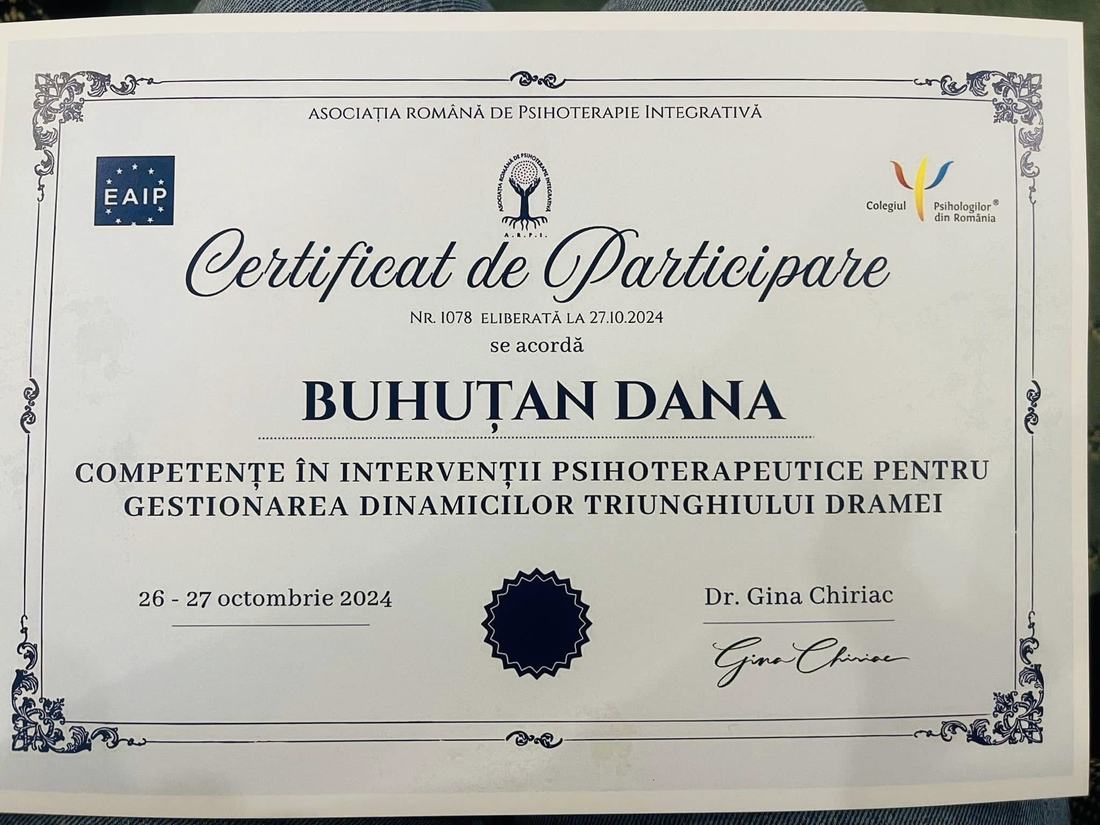 Intervenții psihoterapeutice: triunghiul dramei