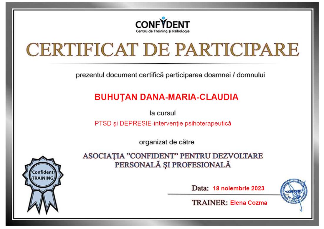 PTSD și depresie: intervenție psihoterapeutică