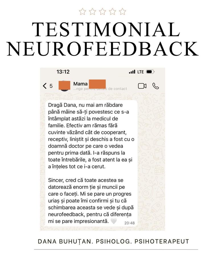 Testimonial neurofeedback